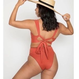 NWOT Wild Isles High Waisted Cheeky Reversible Bottoms 14/16